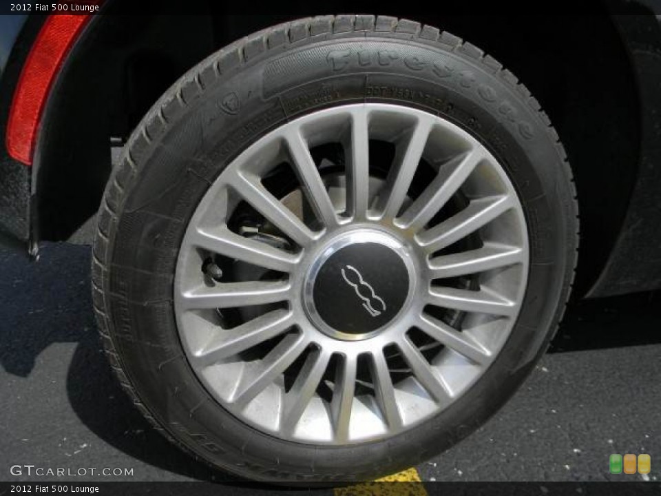 2012 Fiat 500 Lounge Wheel and Tire Photo #61200427