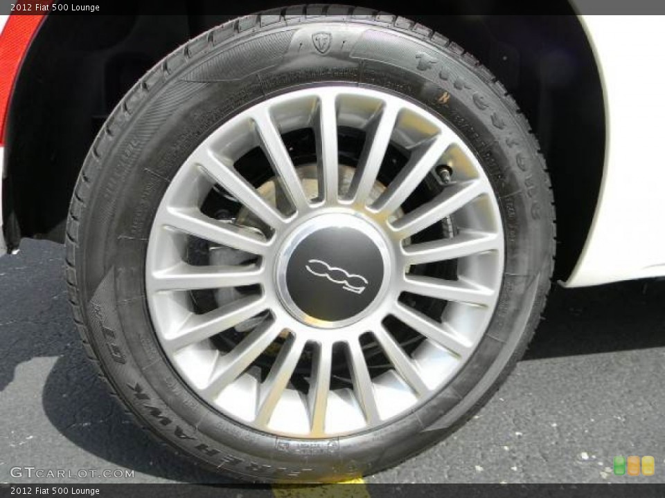 2012 Fiat 500 Lounge Wheel and Tire Photo #61200505