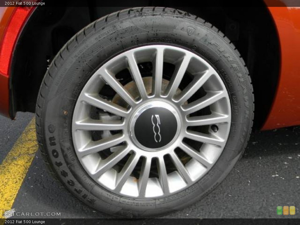 2012 Fiat 500 Lounge Wheel and Tire Photo #61200583