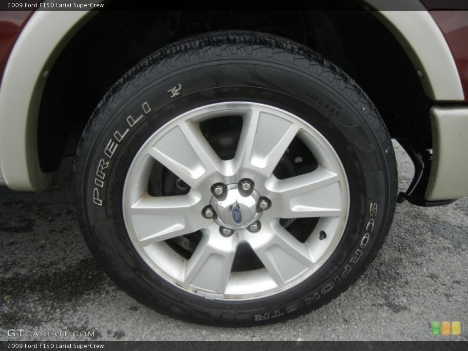 2009 Ford F150 Lariat SuperCrew Wheel and Tire Photo #61206777