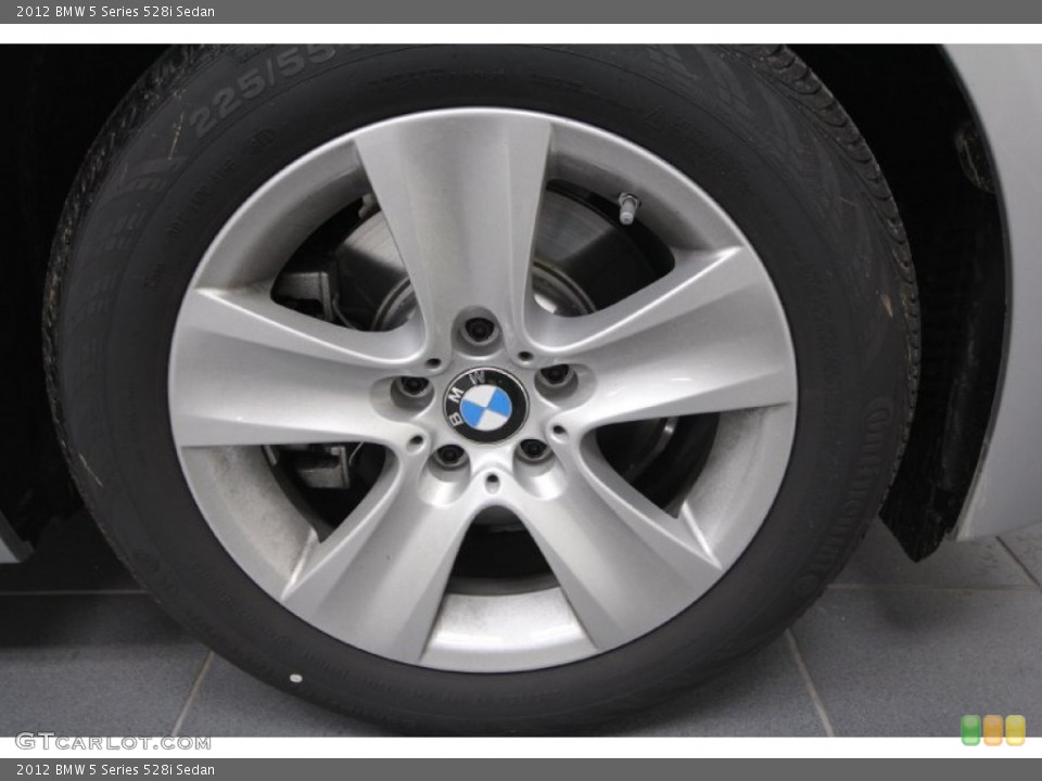 2012 BMW 5 Series 528i Sedan Wheel and Tire Photo #61214613