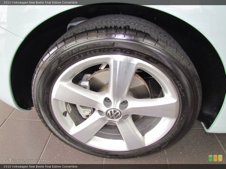 2010 Volkswagen New Beetle Final Edition Convertible Wheel and Tire Photo #61217502