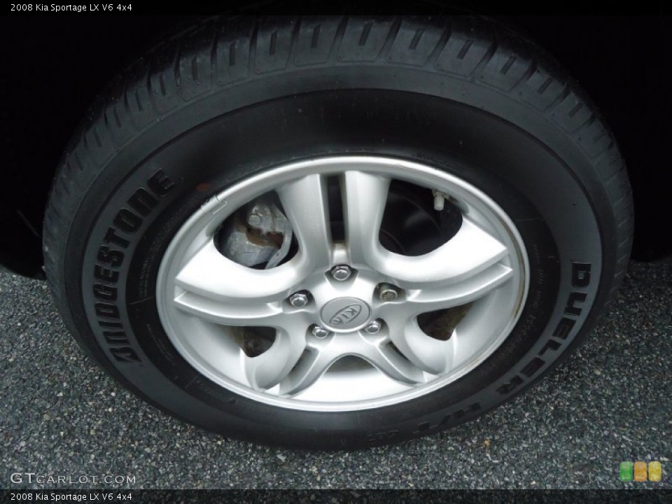 2008 Kia Sportage LX V6 4x4 Wheel and Tire Photo #61220047