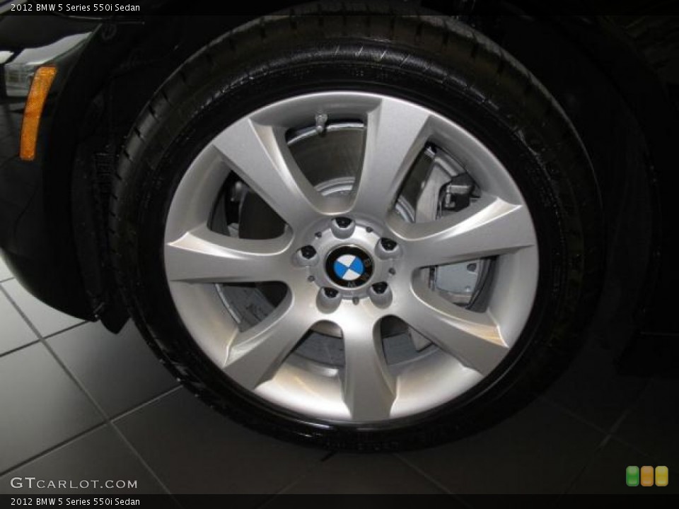 2012 BMW 5 Series 550i Sedan Wheel and Tire Photo #61232029