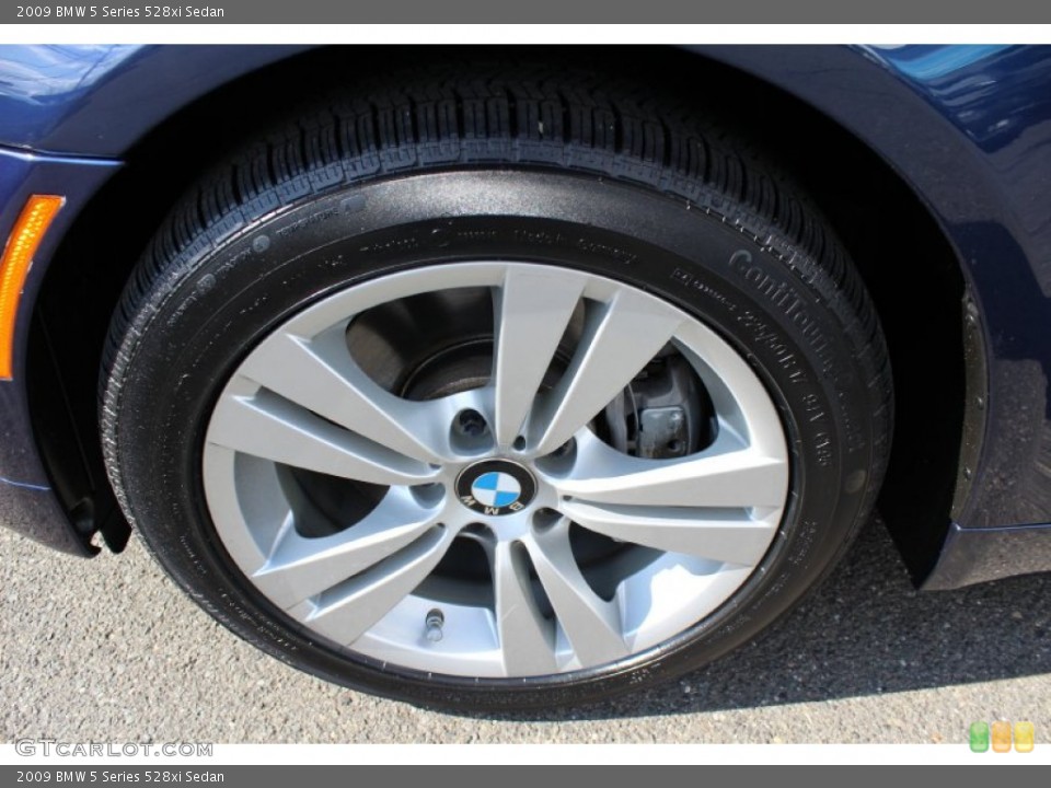 2009 BMW 5 Series 528xi Sedan Wheel and Tire Photo #61234534