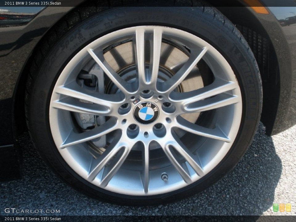 2011 BMW 3 Series 335i Sedan Wheel and Tire Photo #61263450