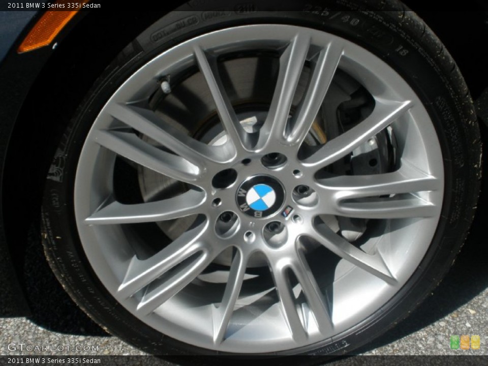 2011 BMW 3 Series 335i Sedan Wheel and Tire Photo #61263467