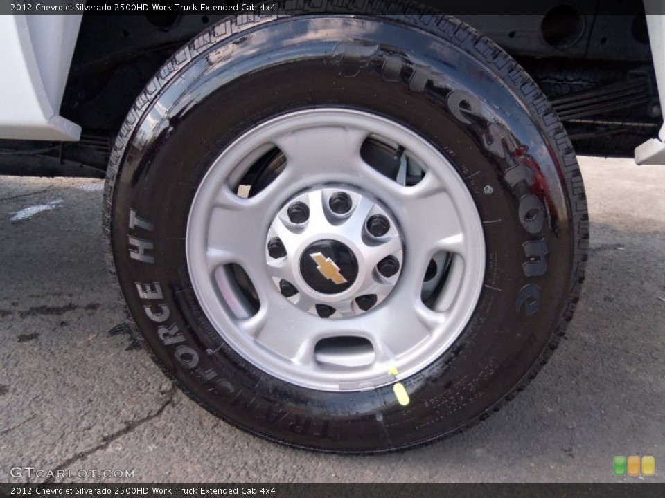 2012 Chevrolet Silverado 2500HD Work Truck Extended Cab 4x4 Wheel and Tire Photo #61266770
