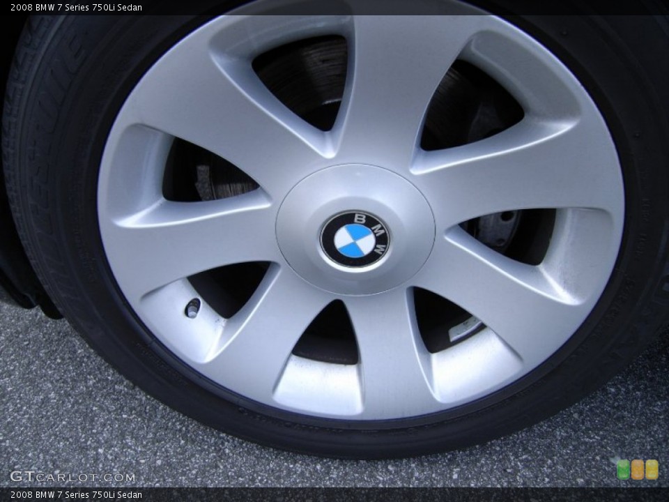 2008 BMW 7 Series 750Li Sedan Wheel and Tire Photo #61270538