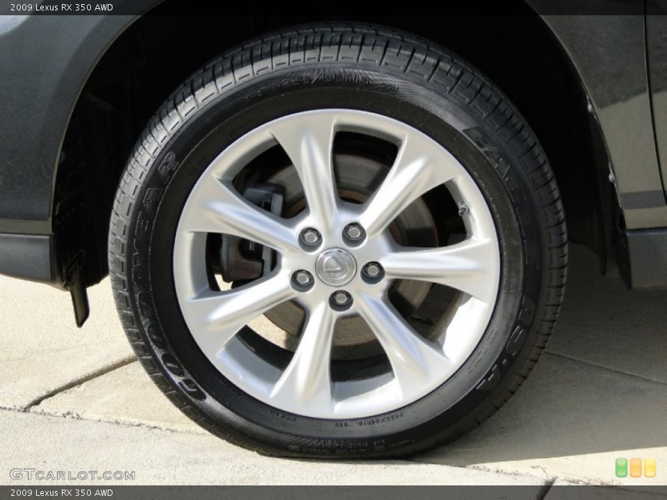 2009 Lexus RX 350 AWD Wheel and Tire Photo #61270562
