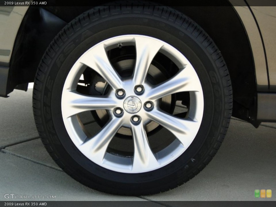 2009 Lexus RX 350 AWD Wheel and Tire Photo #61270580