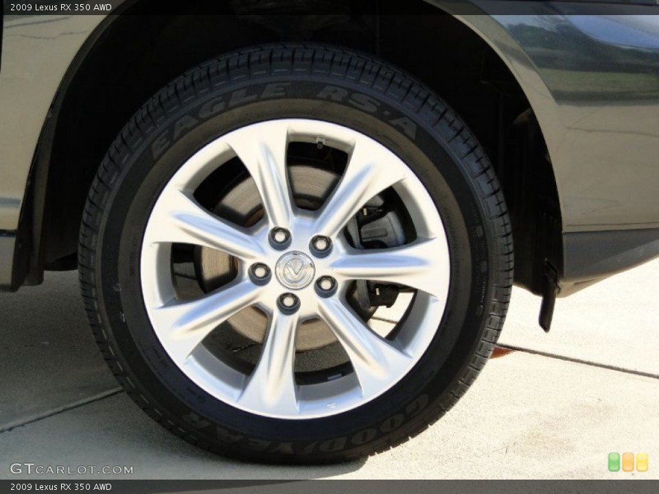 2009 Lexus RX 350 AWD Wheel and Tire Photo #61270586