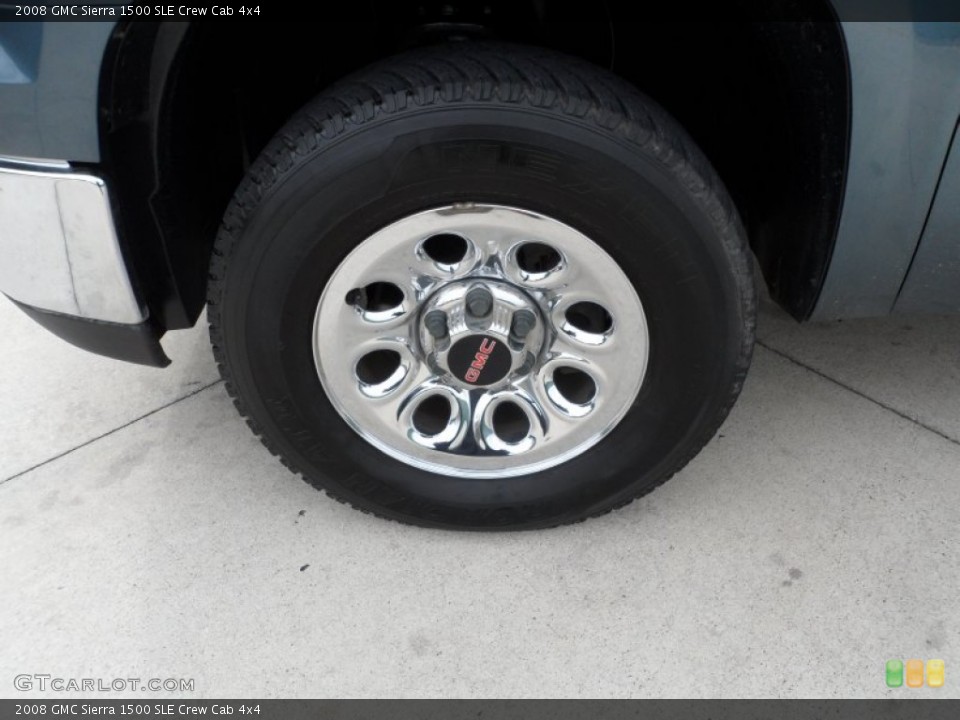 2008 GMC Sierra 1500 SLE Crew Cab 4x4 Wheel and Tire Photo #61280750