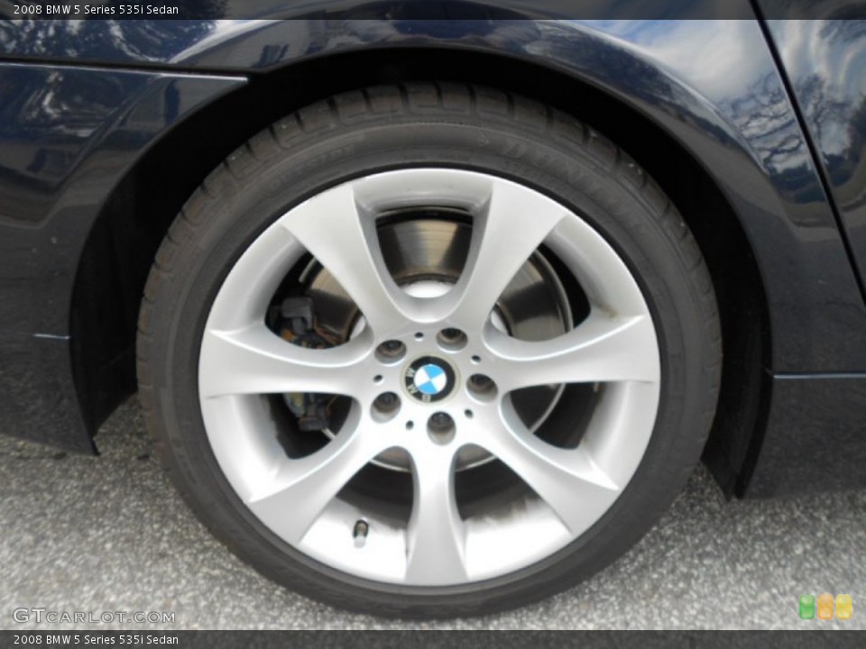 2008 BMW 5 Series 535i Sedan Wheel and Tire Photo #61298176