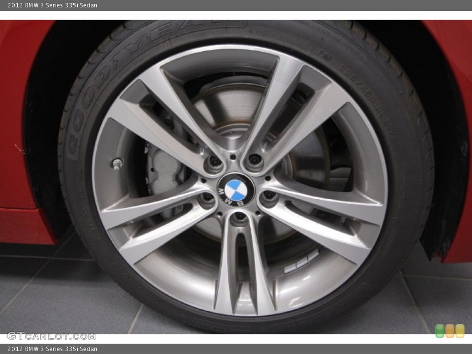 2012 BMW 3 Series 335i Sedan Wheel and Tire Photo #61308590
