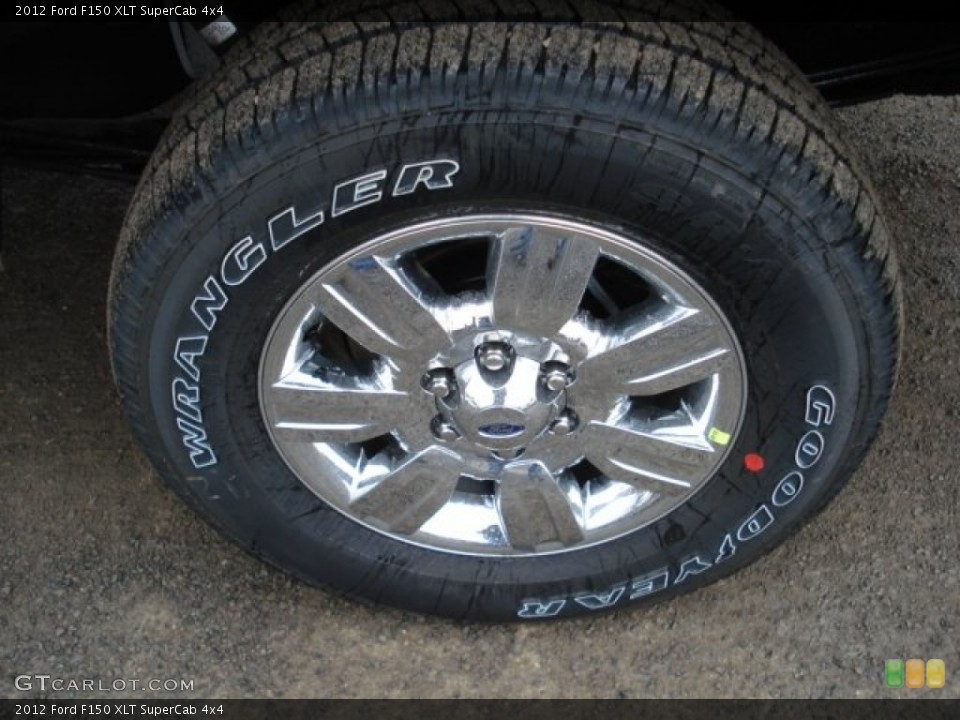 2012 Ford F150 XLT SuperCab 4x4 Wheel and Tire Photo #61312552