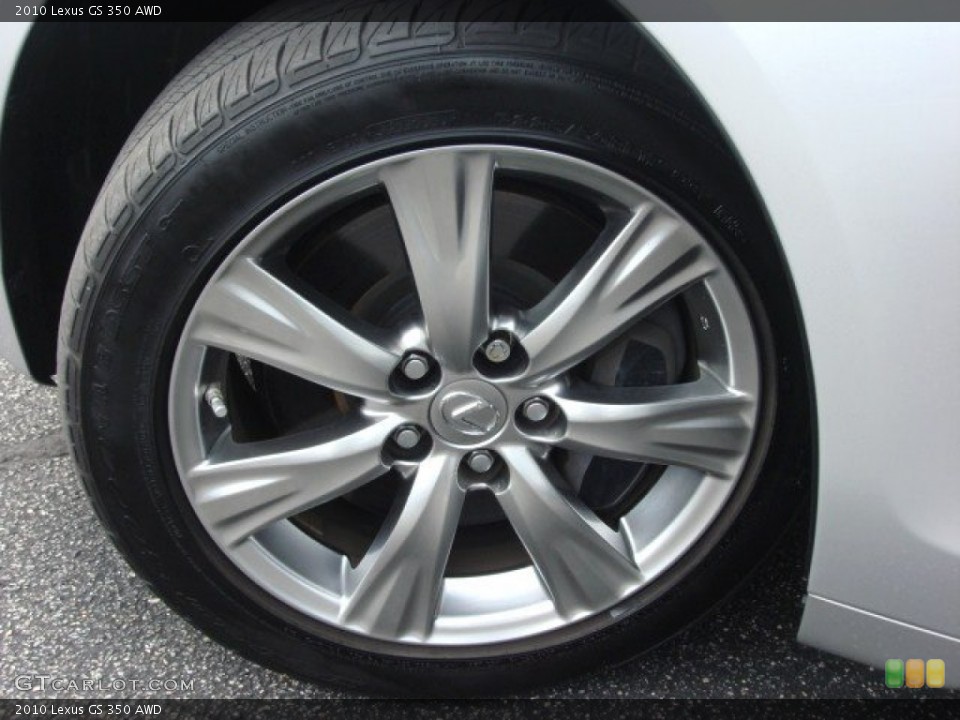 2010 Lexus GS 350 AWD Wheel and Tire Photo #61315707