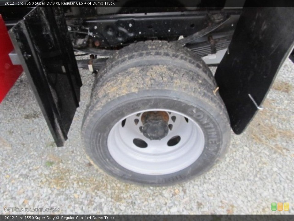 2012 Ford F550 Super Duty XL Regular Cab 4x4 Dump Truck Wheel and Tire Photo #61327355