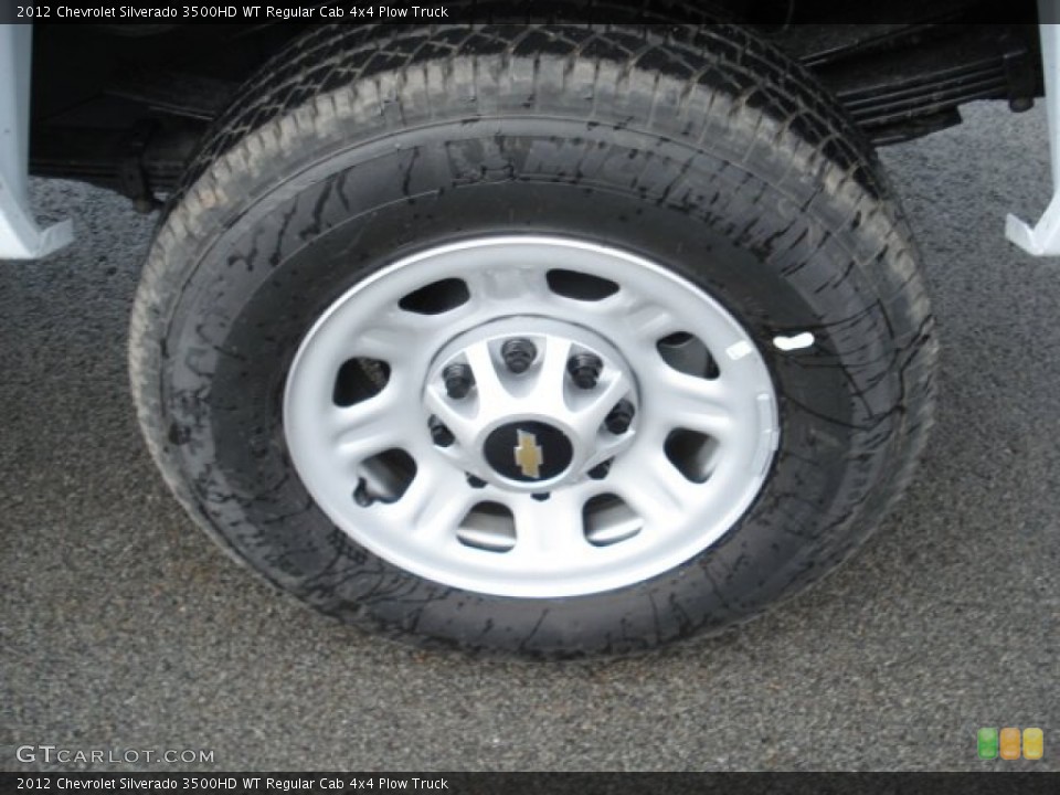 2012 Chevrolet Silverado 3500HD WT Regular Cab 4x4 Plow Truck Wheel and Tire Photo #61333628