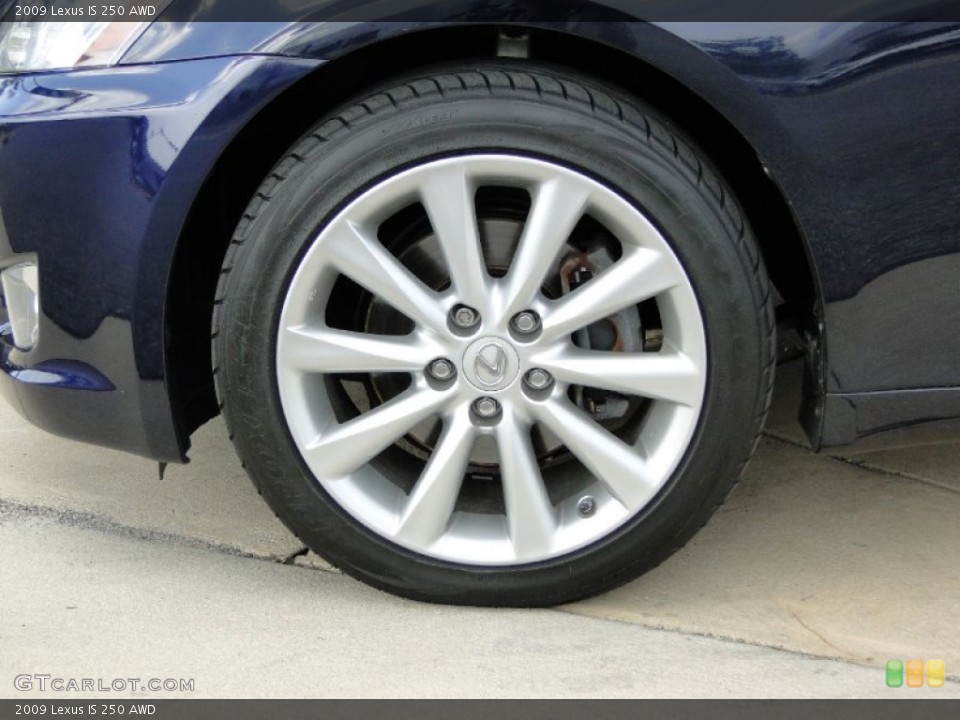 2009 Lexus IS 250 AWD Wheel and Tire Photo #61334924