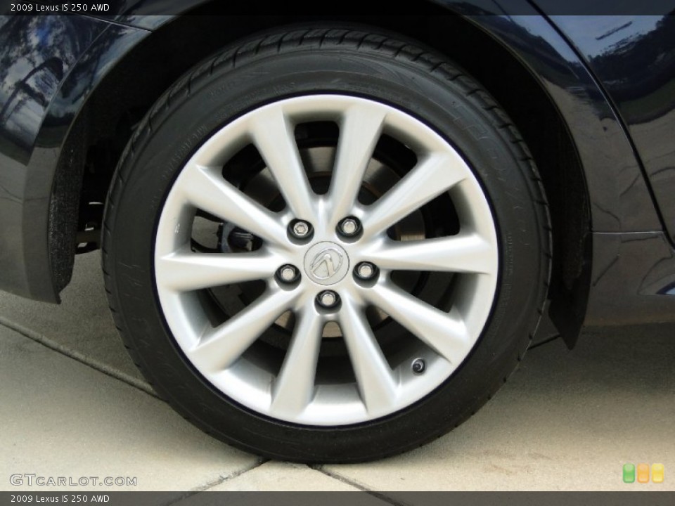 2009 Lexus IS 250 AWD Wheel and Tire Photo #61334933