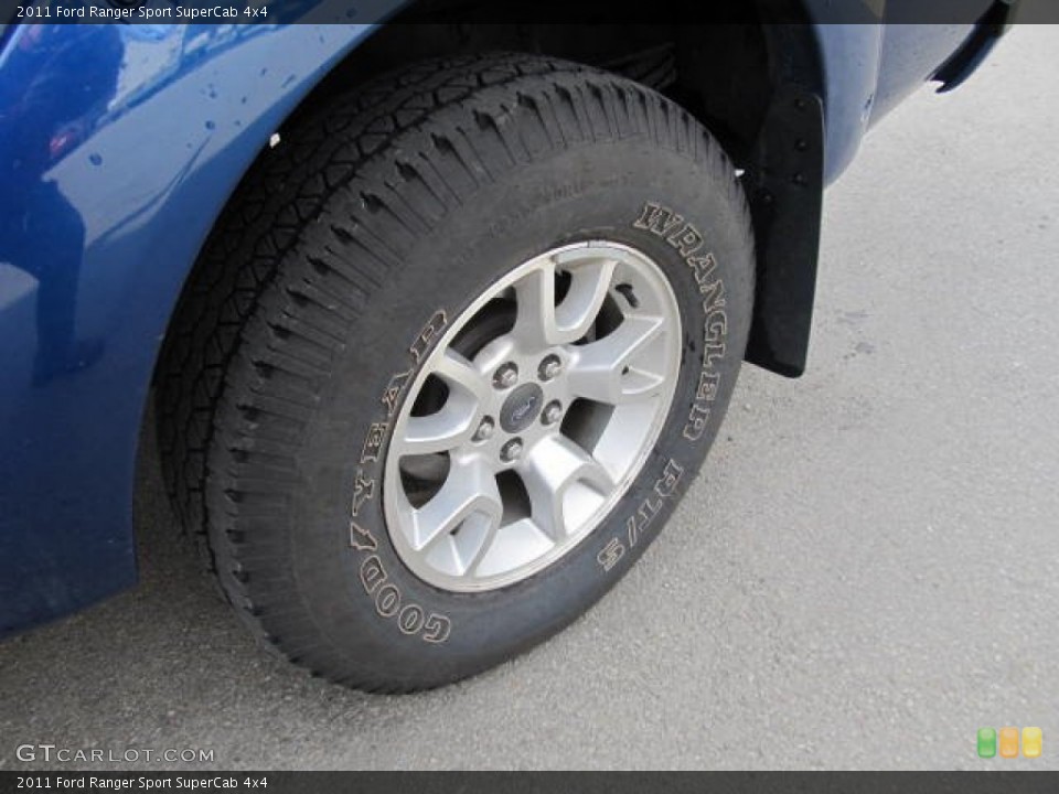 2011 Ford Ranger Sport SuperCab 4x4 Wheel and Tire Photo #61342067