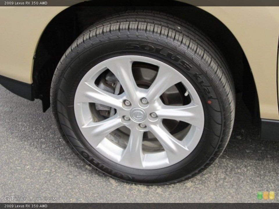 2009 Lexus RX 350 AWD Wheel and Tire Photo #61357649