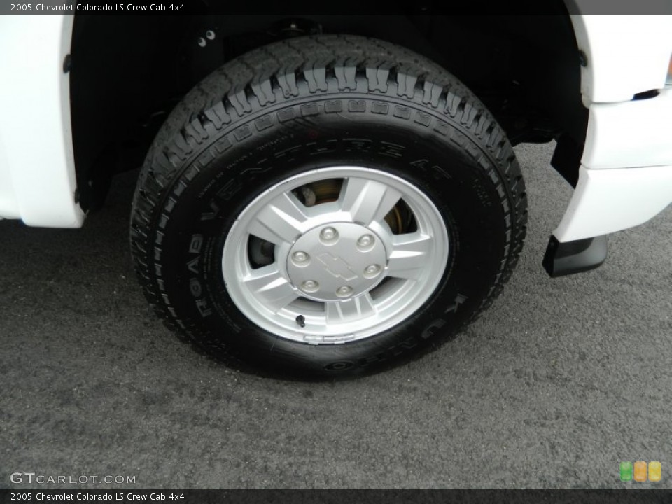 2005 Chevrolet Colorado LS Crew Cab 4x4 Wheel and Tire Photo #61362192