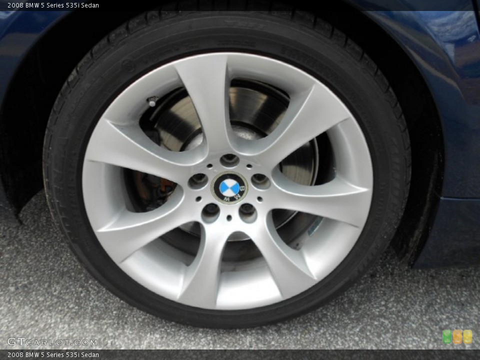 2008 BMW 5 Series 535i Sedan Wheel and Tire Photo #61368570