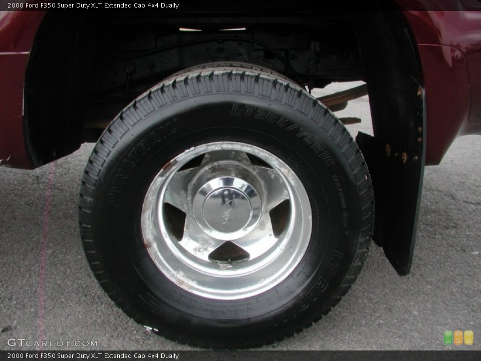 2000 Ford F350 Super Duty XLT Extended Cab 4x4 Dually Wheel and Tire Photo #61373599
