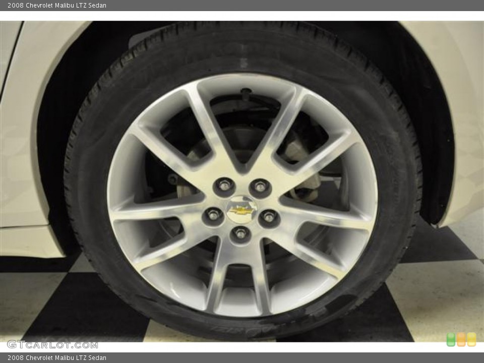 2008 Chevrolet Malibu LTZ Sedan Wheel and Tire Photo #61380555