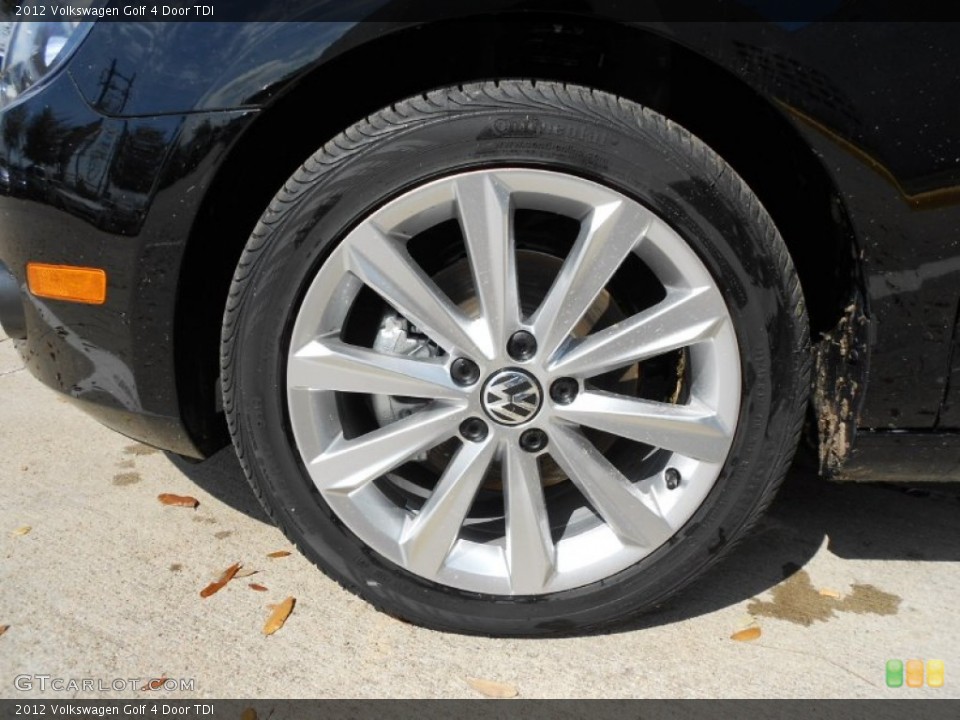 2012 Volkswagen Golf 4 Door TDI Wheel and Tire Photo #61392619