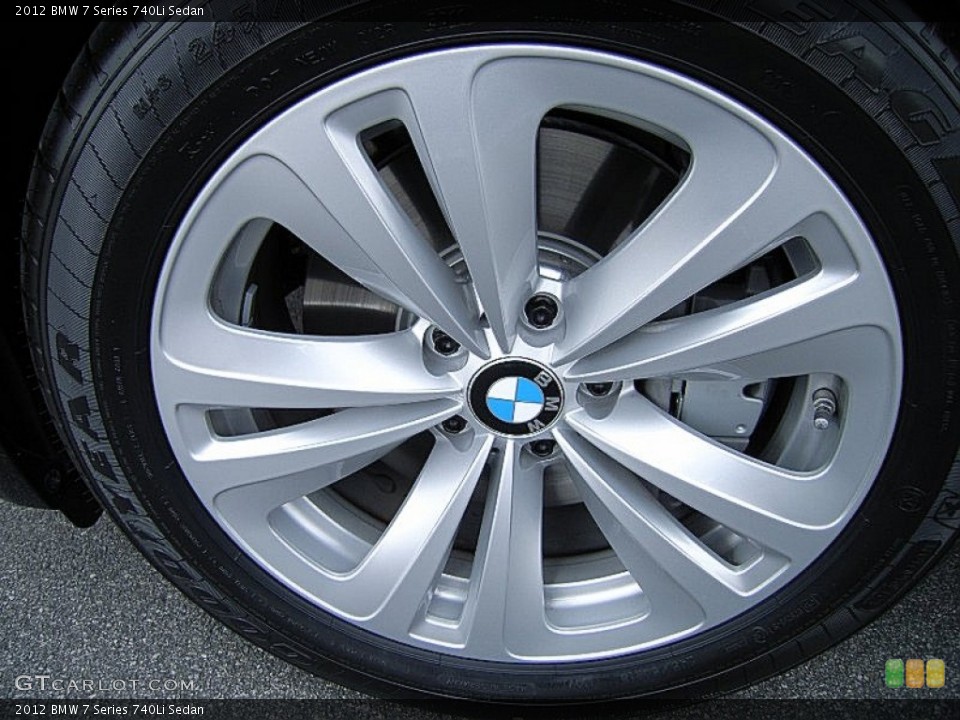 2012 BMW 7 Series 740Li Sedan Wheel and Tire Photo #61405519