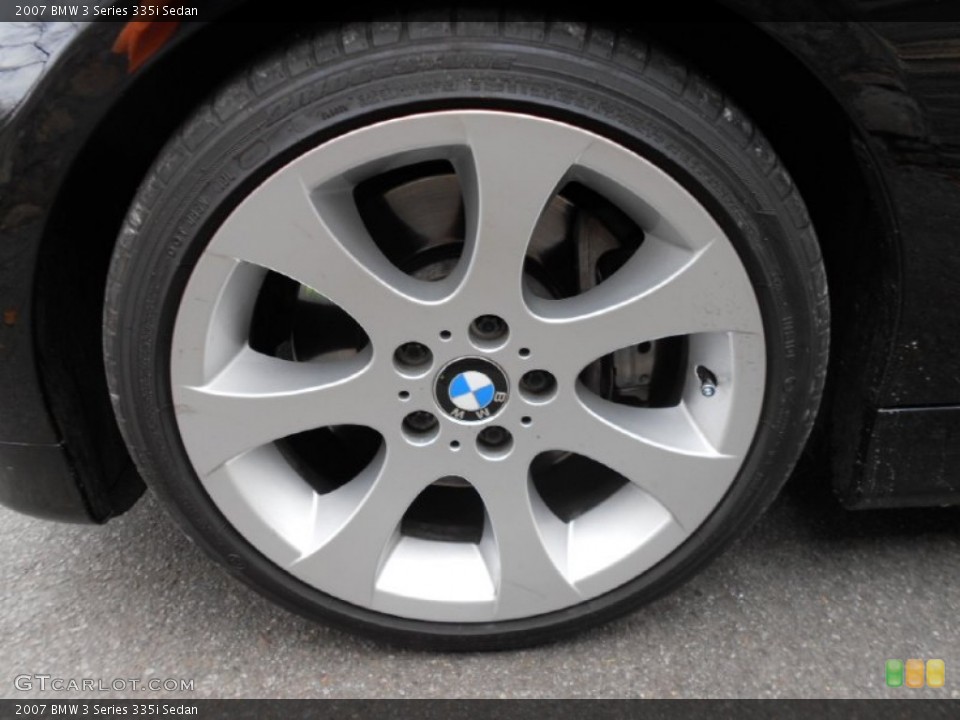 2007 BMW 3 Series 335i Sedan Wheel and Tire Photo #61465629