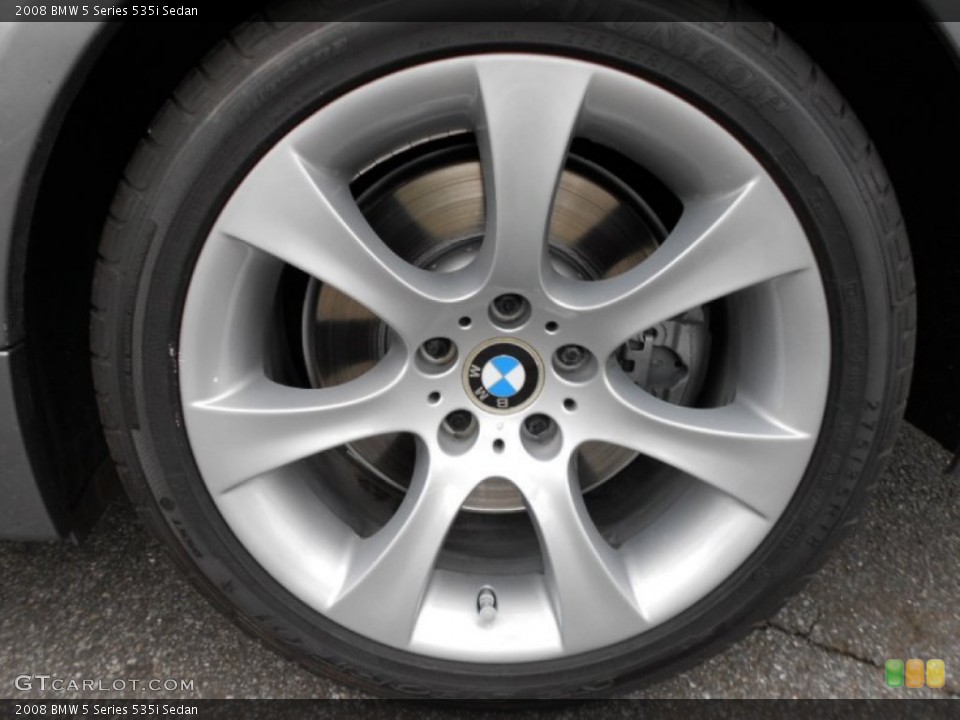 2008 BMW 5 Series 535i Sedan Wheel and Tire Photo #61466105