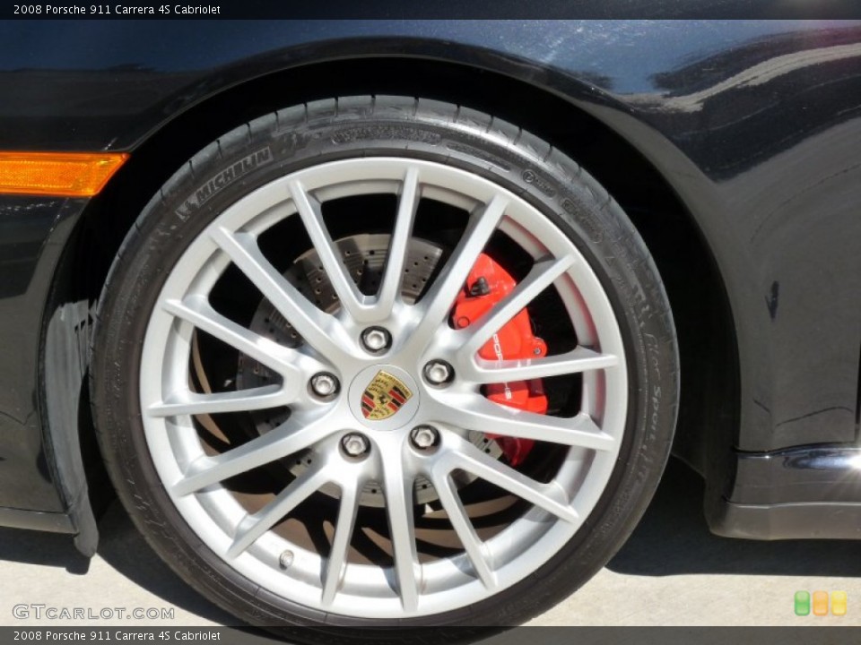 2008 Porsche 911 Carrera 4S Cabriolet Wheel and Tire Photo #61468410