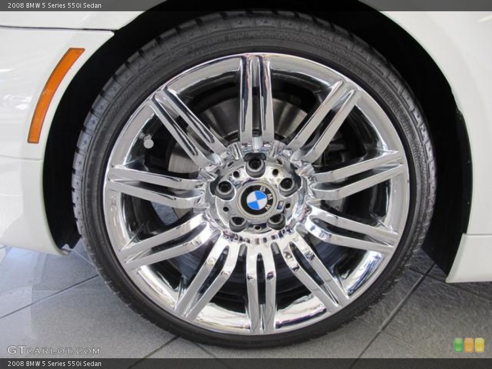 2008 BMW 5 Series 550i Sedan Wheel and Tire Photo #61469978