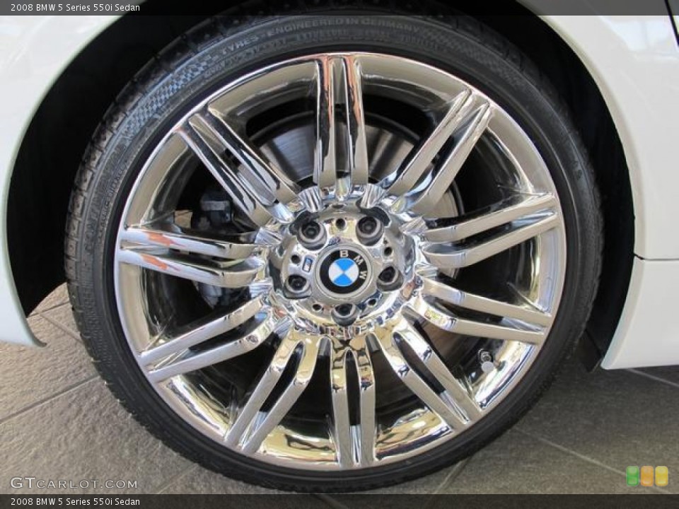 2008 BMW 5 Series 550i Sedan Wheel and Tire Photo #61469998