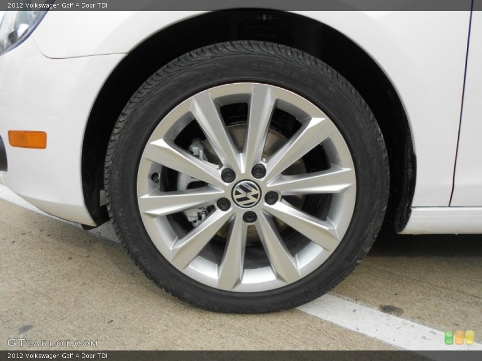 2012 Volkswagen Golf 4 Door TDI Wheel and Tire Photo #61474377