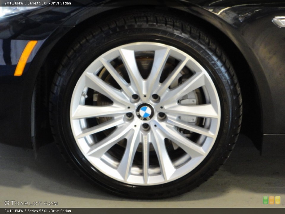 2011 BMW 5 Series 550i xDrive Sedan Wheel and Tire Photo #61517155