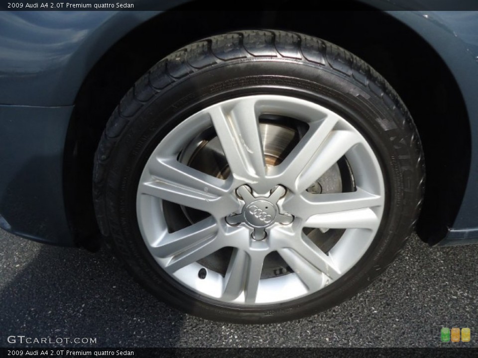 2009 Audi A4 2.0T Premium quattro Sedan Wheel and Tire Photo #61519816