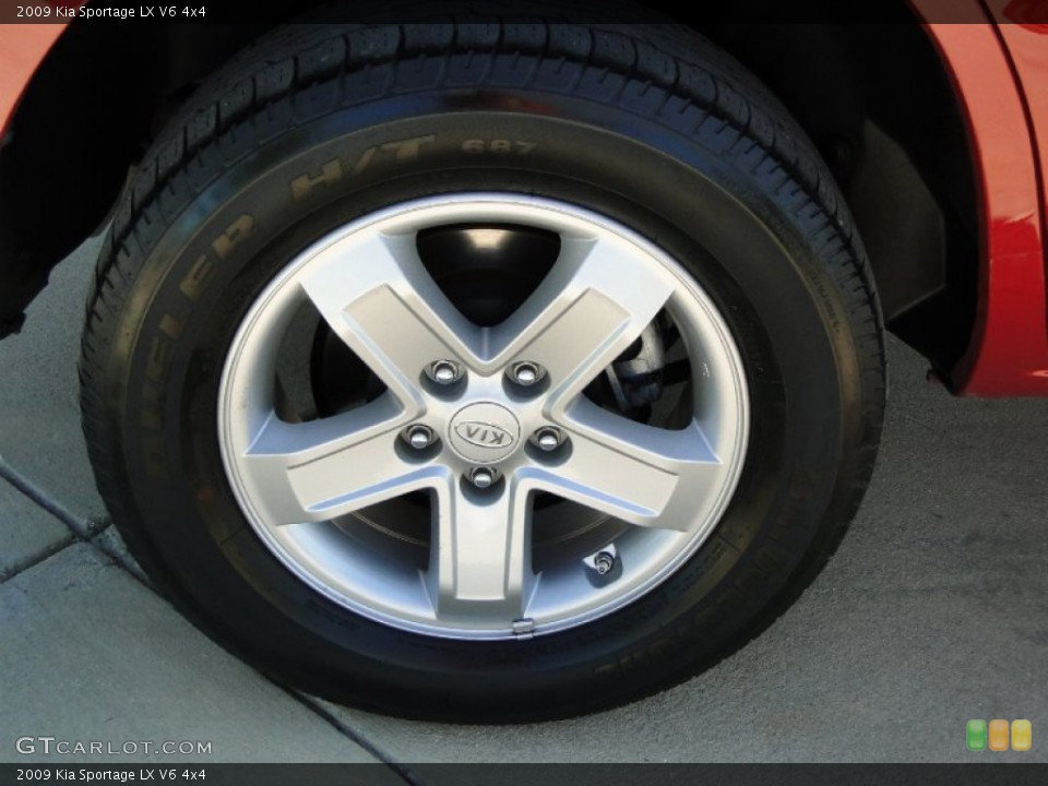2009 Kia Sportage LX V6 4x4 Wheel and Tire Photo #61522342