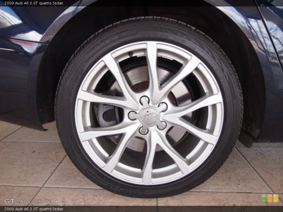 2009 Audi A6 3.0T quattro Sedan Wheel and Tire Photo #61530525