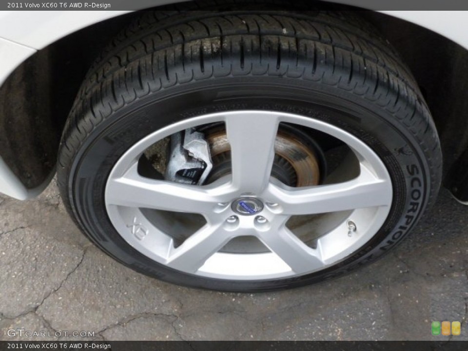2011 Volvo XC60 T6 AWD R-Design Wheel and Tire Photo #61534349