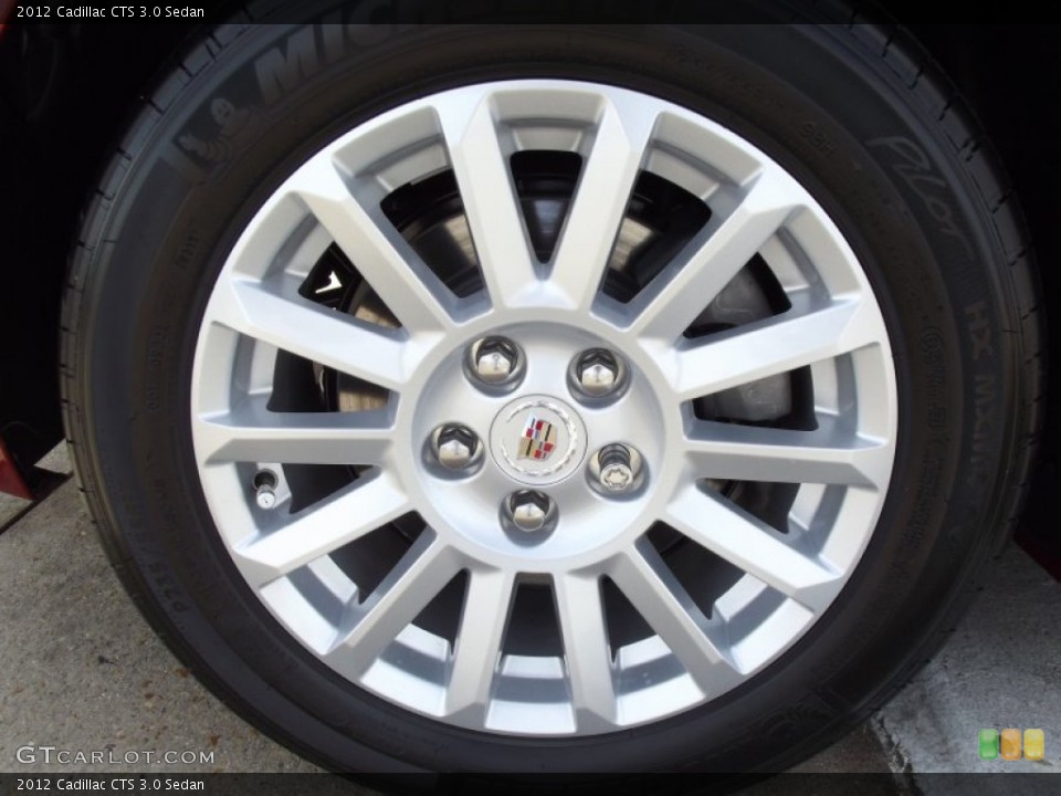2012 Cadillac CTS 3.0 Sedan Wheel and Tire Photo #61552967