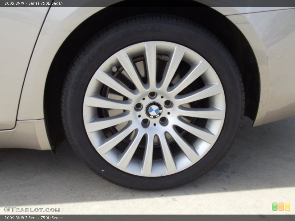2009 BMW 7 Series 750Li Sedan Wheel and Tire Photo #61553432