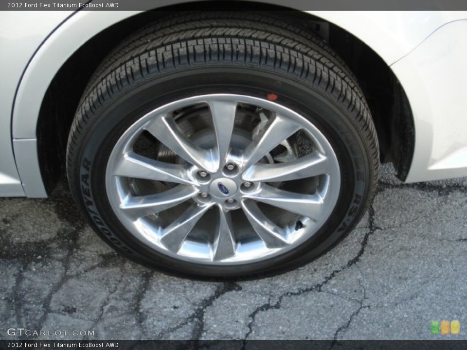 2012 Ford Flex Titanium EcoBoost AWD Wheel and Tire Photo #61574649
