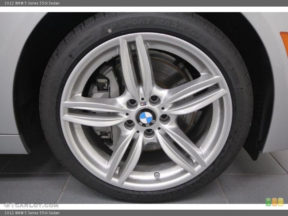 2012 BMW 5 Series 550i Sedan Wheel and Tire Photo #61615686