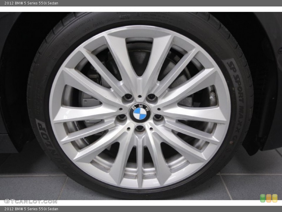 2012 BMW 5 Series 550i Sedan Wheel and Tire Photo #61615944