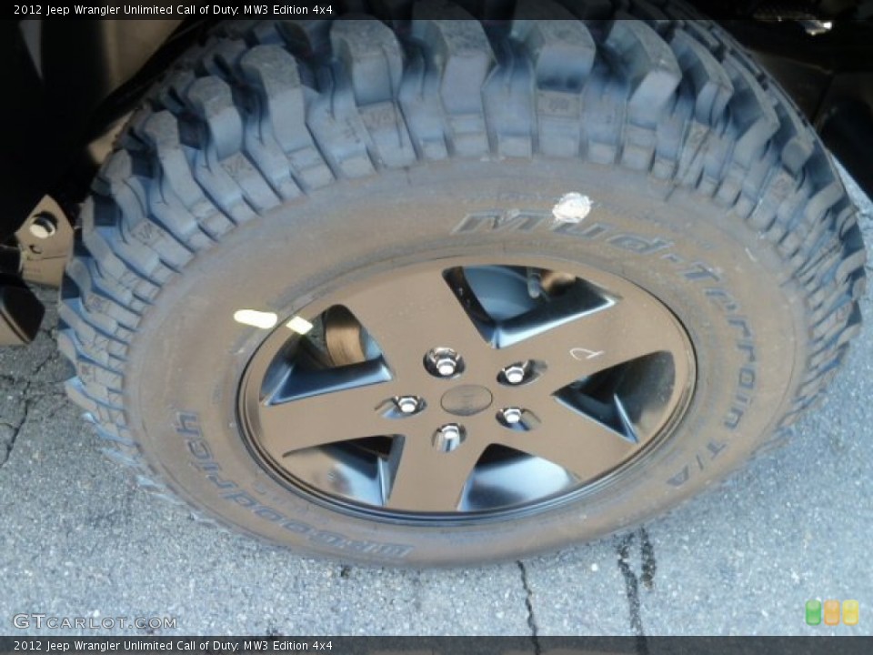 2012 Jeep Wrangler Unlimited Call of Duty: MW3 Edition 4x4 Wheel and Tire Photo #61620081